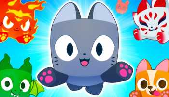 A flying kitty pet in Pet Simulator 99
