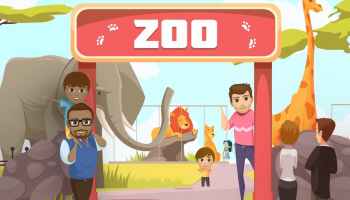 Several visitors in your Zoo in BitLife