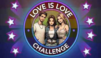 Three people standing in BitLife