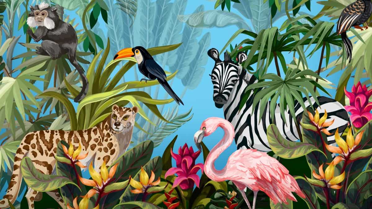Several Animals in a BitLife Zoo