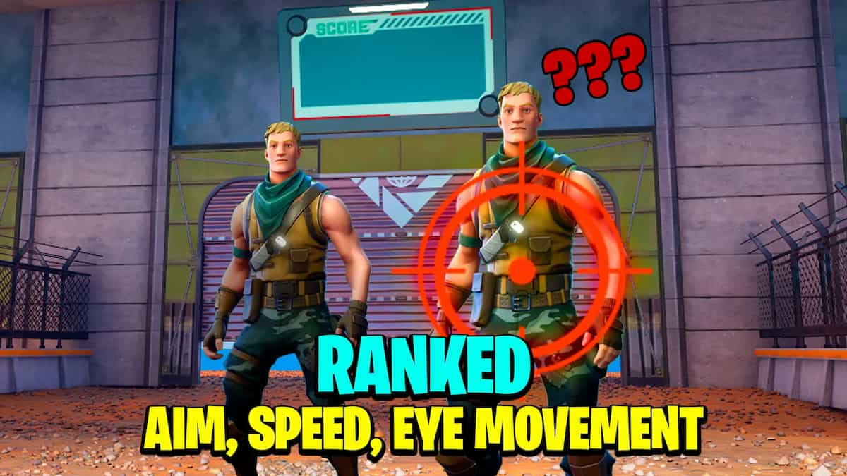 Speed training in Fortnite custom map