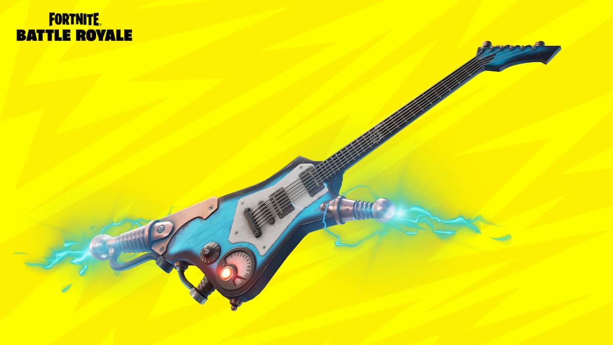Fortnite Ride the Lighning Guitar in the frame