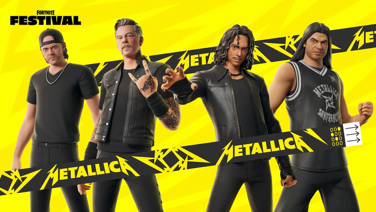 Metallica band skins in Fortnite