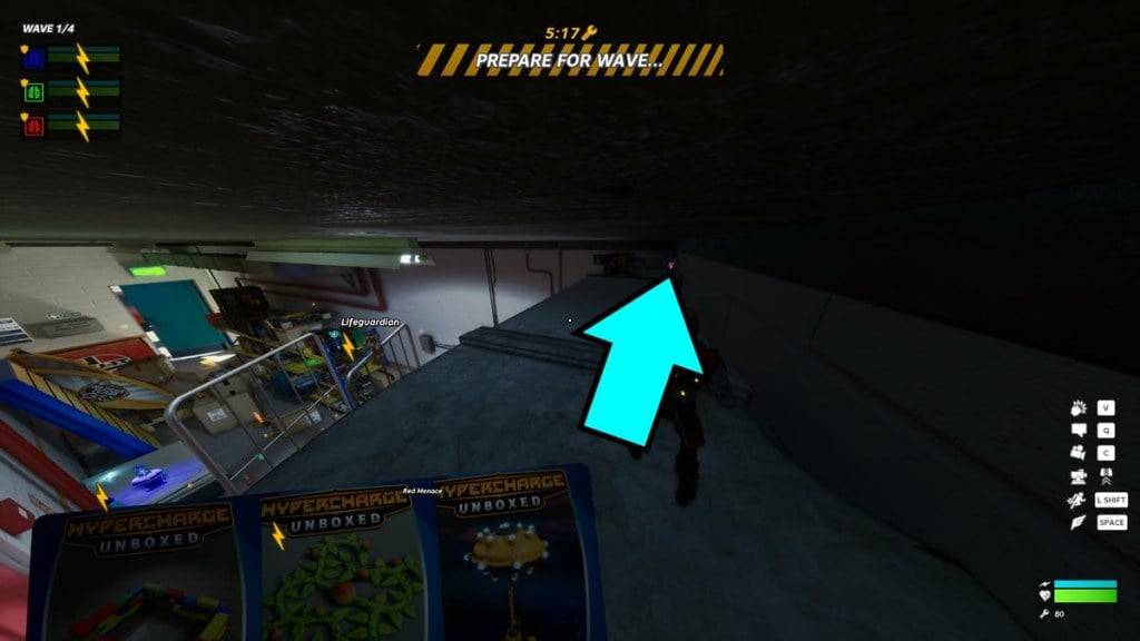 Location of Bobblehead 1 in Hypercharge Unboxed Operation Alley
