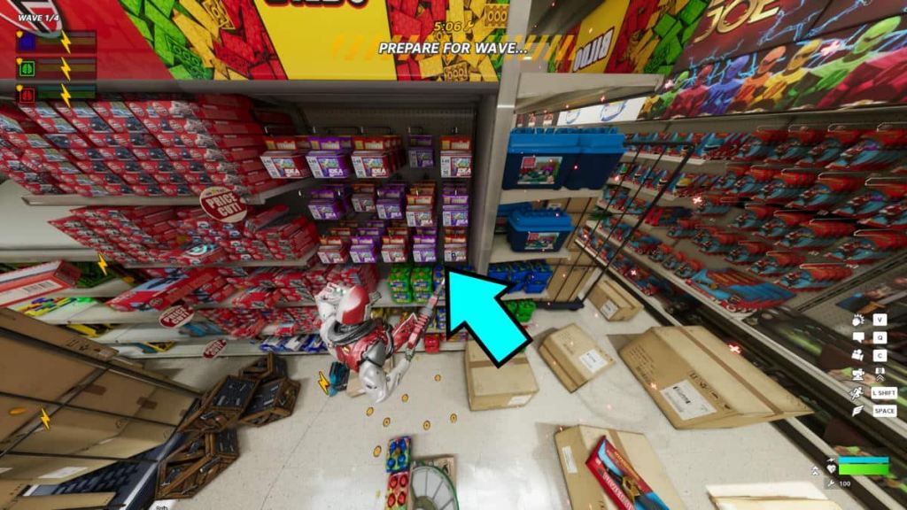 Location of Bobblehead 1 in Hypercharge Unboxed Toy Palace