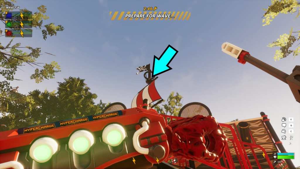 Location of Bobblehead 2 in Hypercharge Unboxed Adventure Dunes