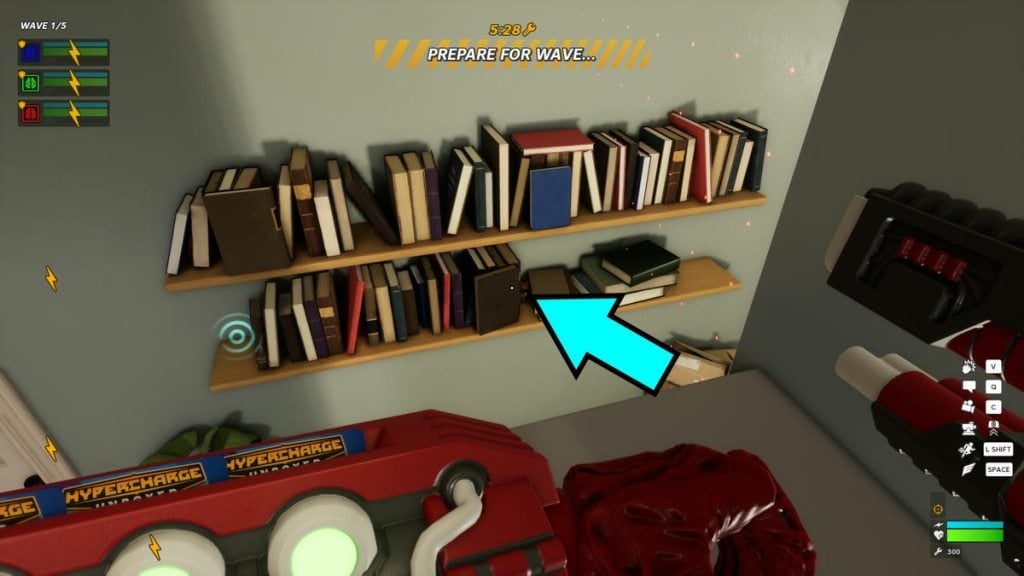 Location of Bobblehead 2 in Hypercharge Unboxed Rental Lair