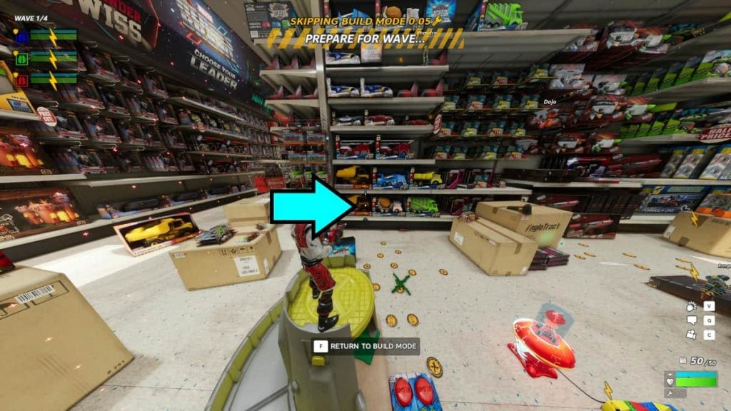 Location of Bobblehead 2 in Hypercharge Unboxed Toy Palace