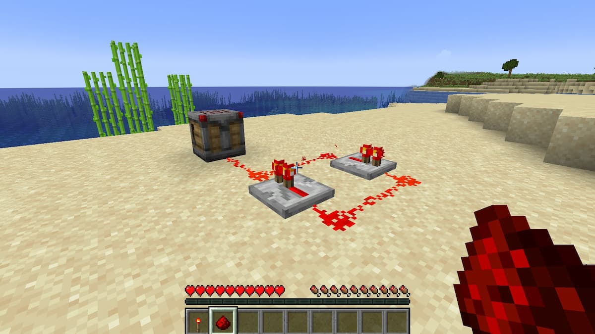 Breaking the Redstone Torch while the Redstone Circuit remains powered