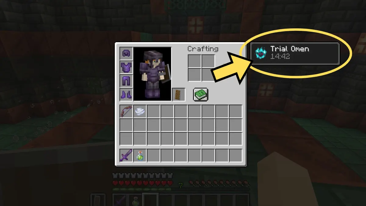Transforming the Bad Omen into a Trial Omen in Minecraft