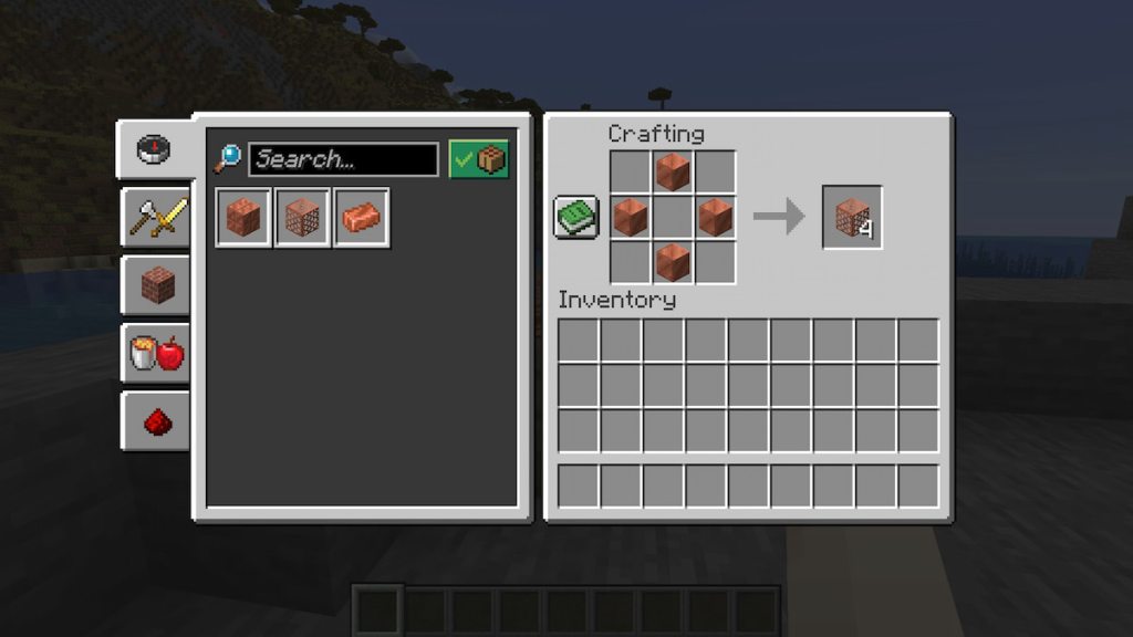 The Minecraft crafting recipe for Copper Grates