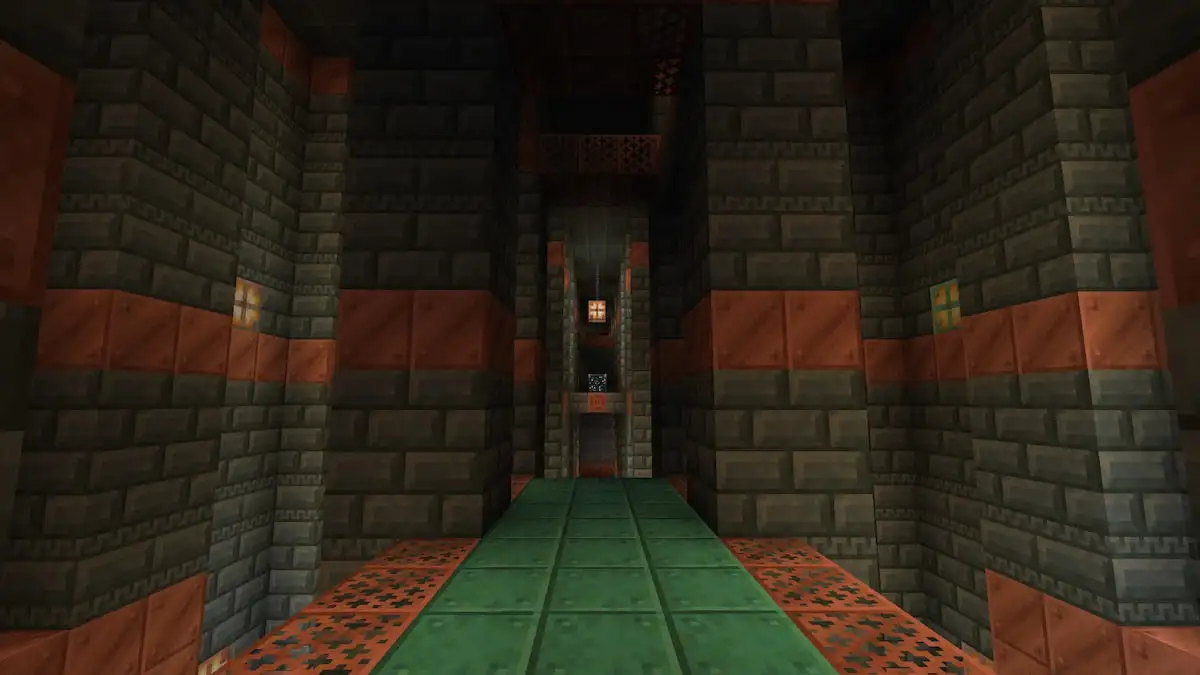 The long hallway of a Trial Chamber