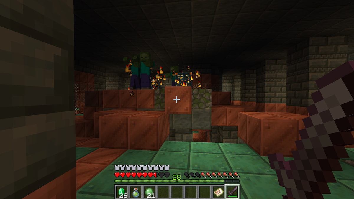 Starting a new Trial in Minecraft