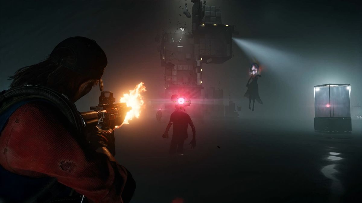 Player attacking enemies with assault rifle in Once Human