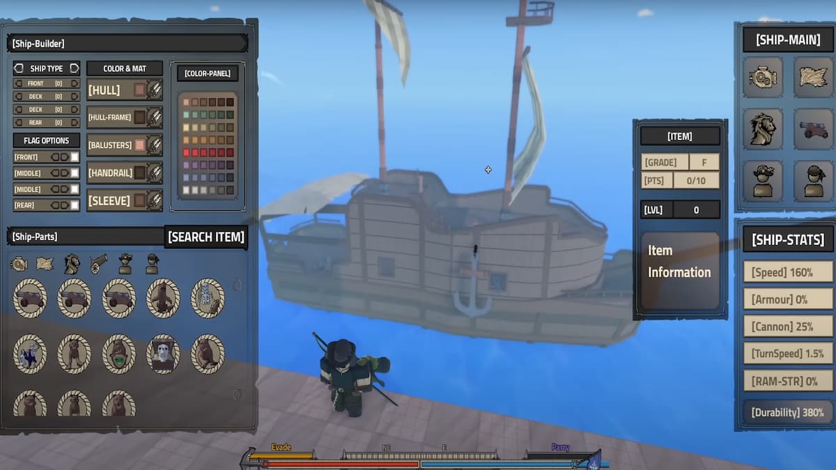 The Boat Customization feature in Rell Seas