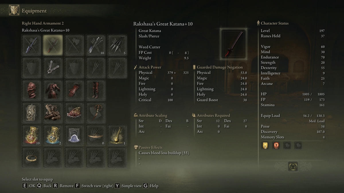 How to get Rakshasa's Great Katana & Armour Set (Map) in Elden Ring ...