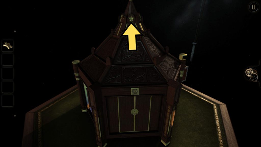 The star-shaped hole on top of the box in the first chapter of The Room