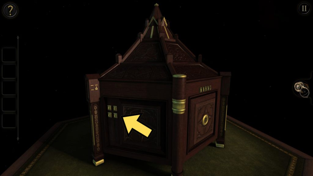 The symbol puzzle on the side of the chapter 1 box in The Room