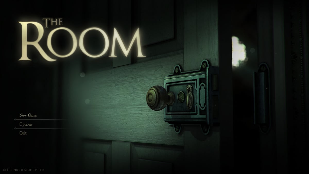 The main screen of The Room game for a The Room walkthrough