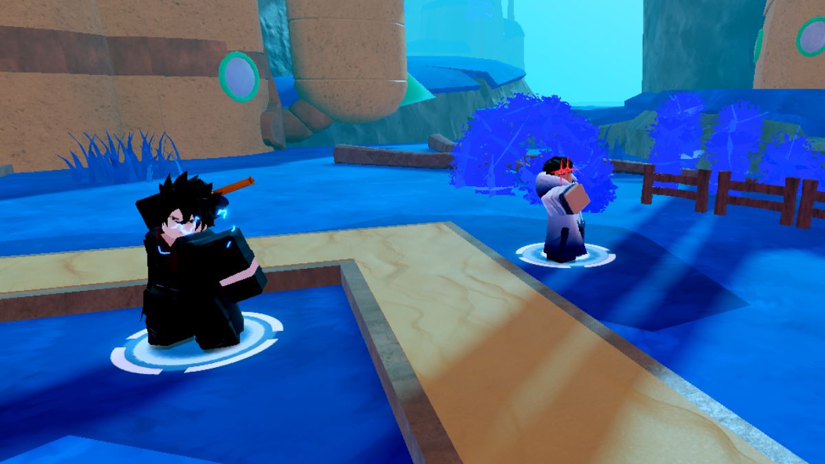 Strongest Swordsman and Admiral of Ice waiting for enemies in Anime Defenders