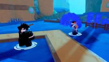 Strongest Swordsman and Admiral of Ice waiting for enemies in Anime Defenders