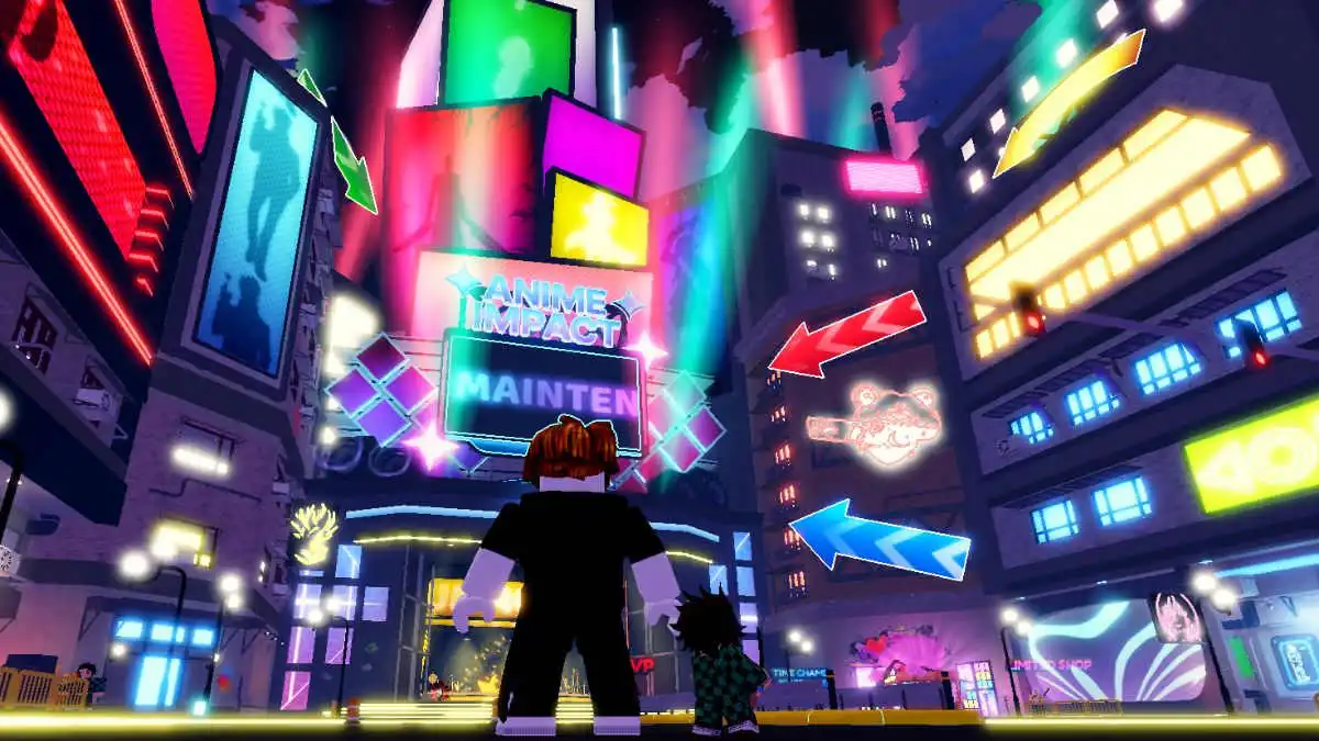 Main base location in Anime Impact Roblox experience