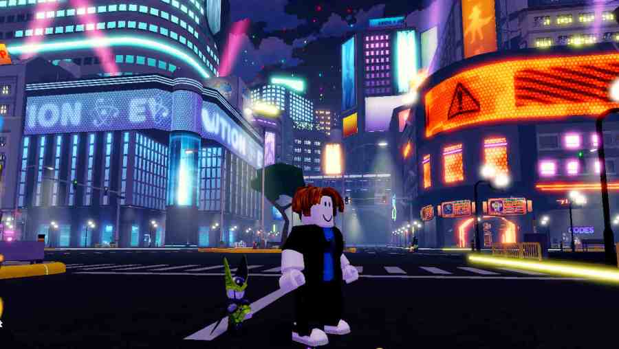 Anime Impact player walking around with Ceru unit