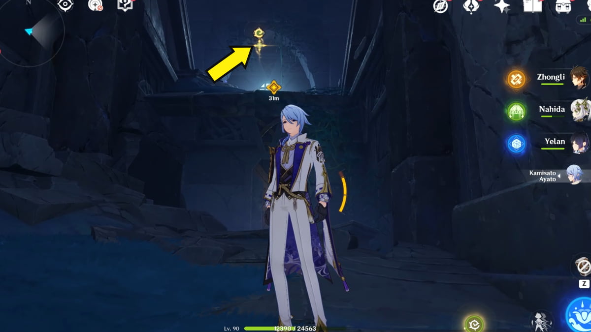 Genshin Impact Bedtime Story Archon Quest ruin puzzle solution & Chest