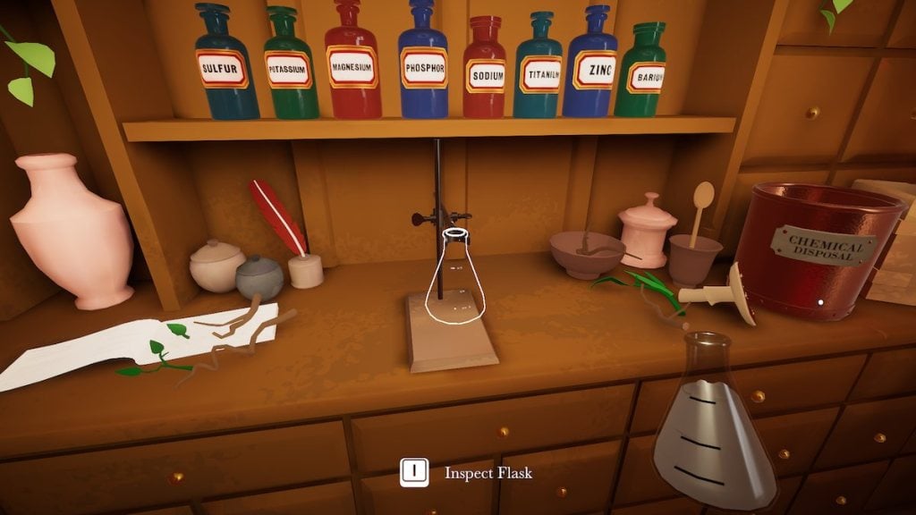 Apothecary flask in Botany Manor.