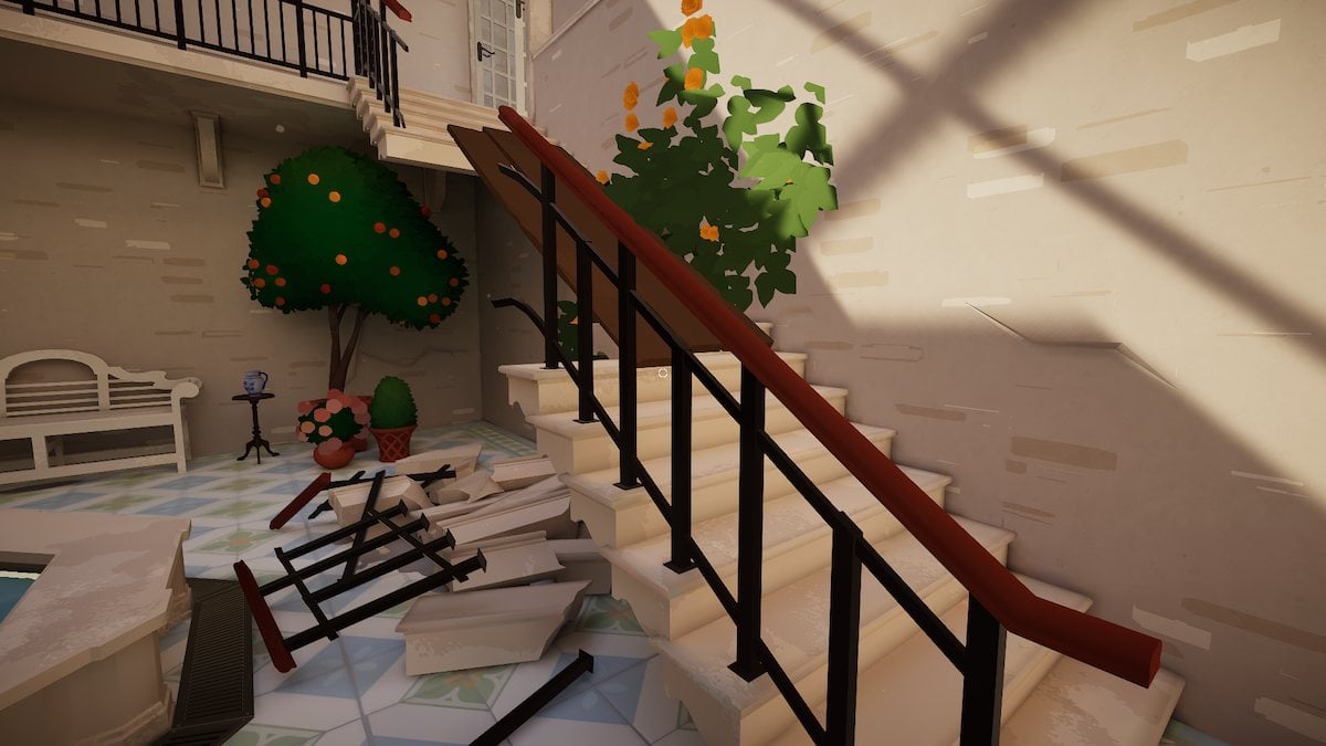 Fixed the broken stairs in Botany Manor.