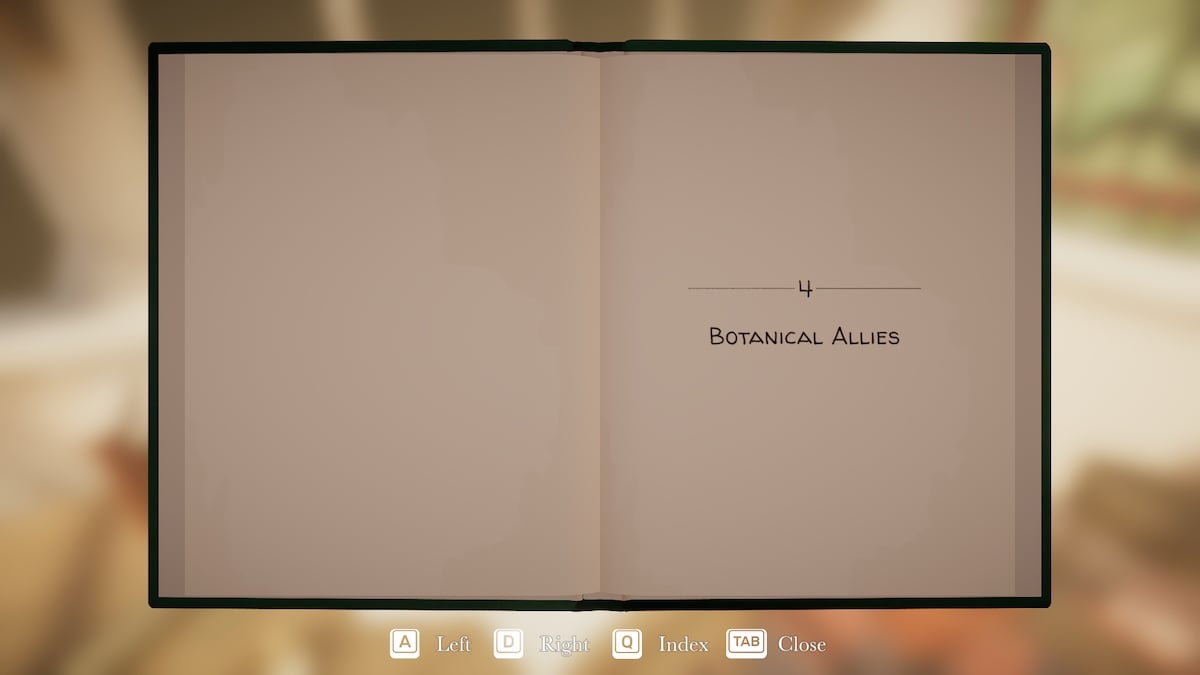 Chapter 4 book title in Botany Manor. 