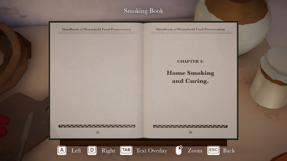 Smoking book in Botany Manor. 