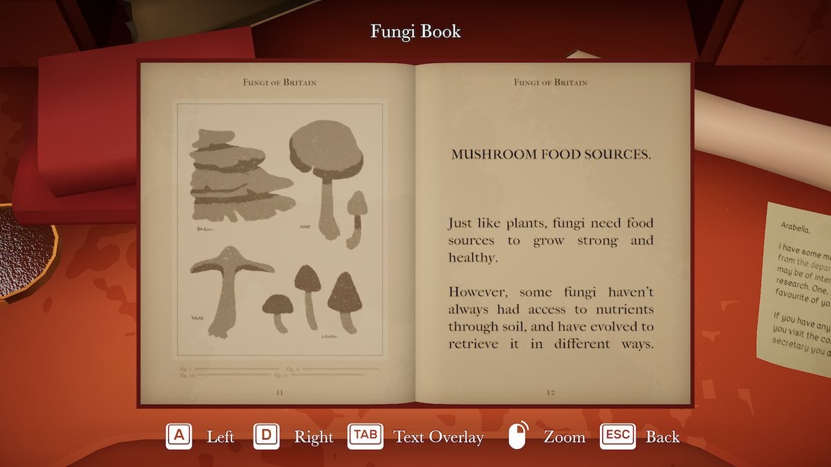 The fungi book in Botany Manor. 
