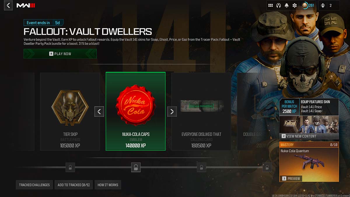 Call of Duty MW3 Fallout event reward