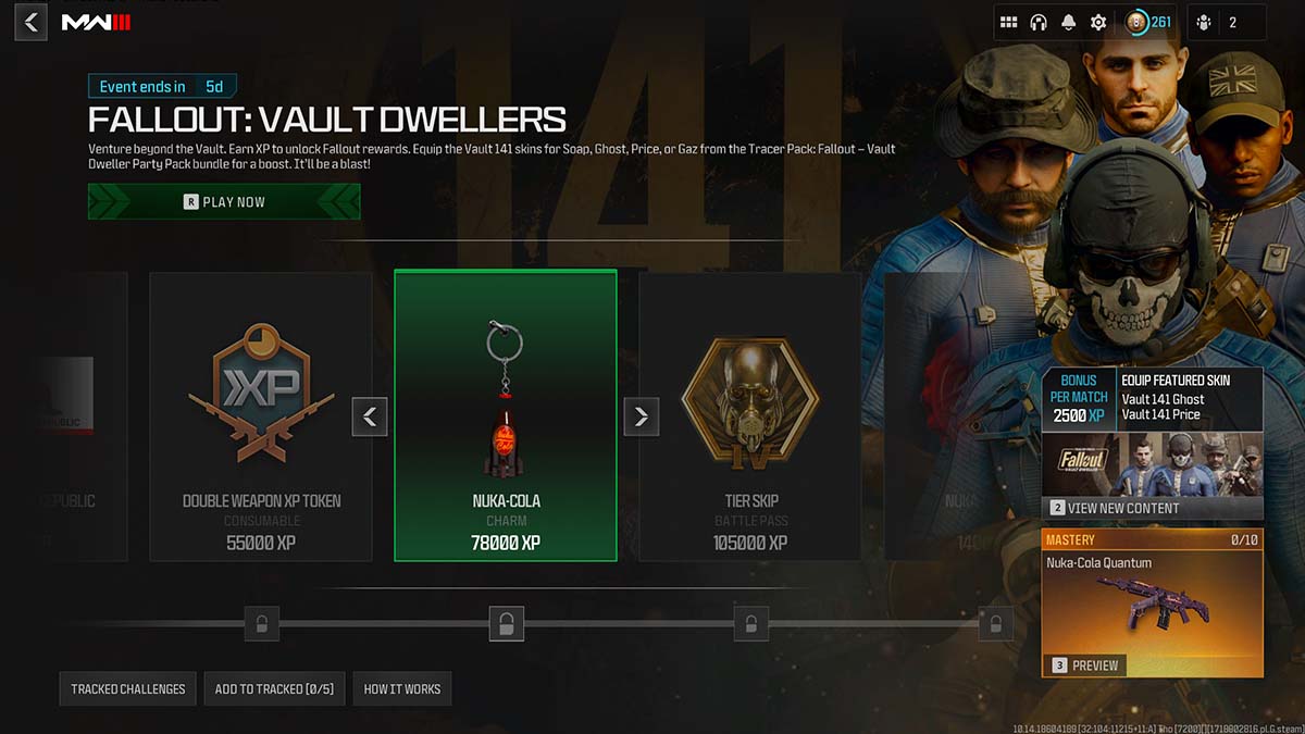 Call of Duty MW3 Fallout event reward