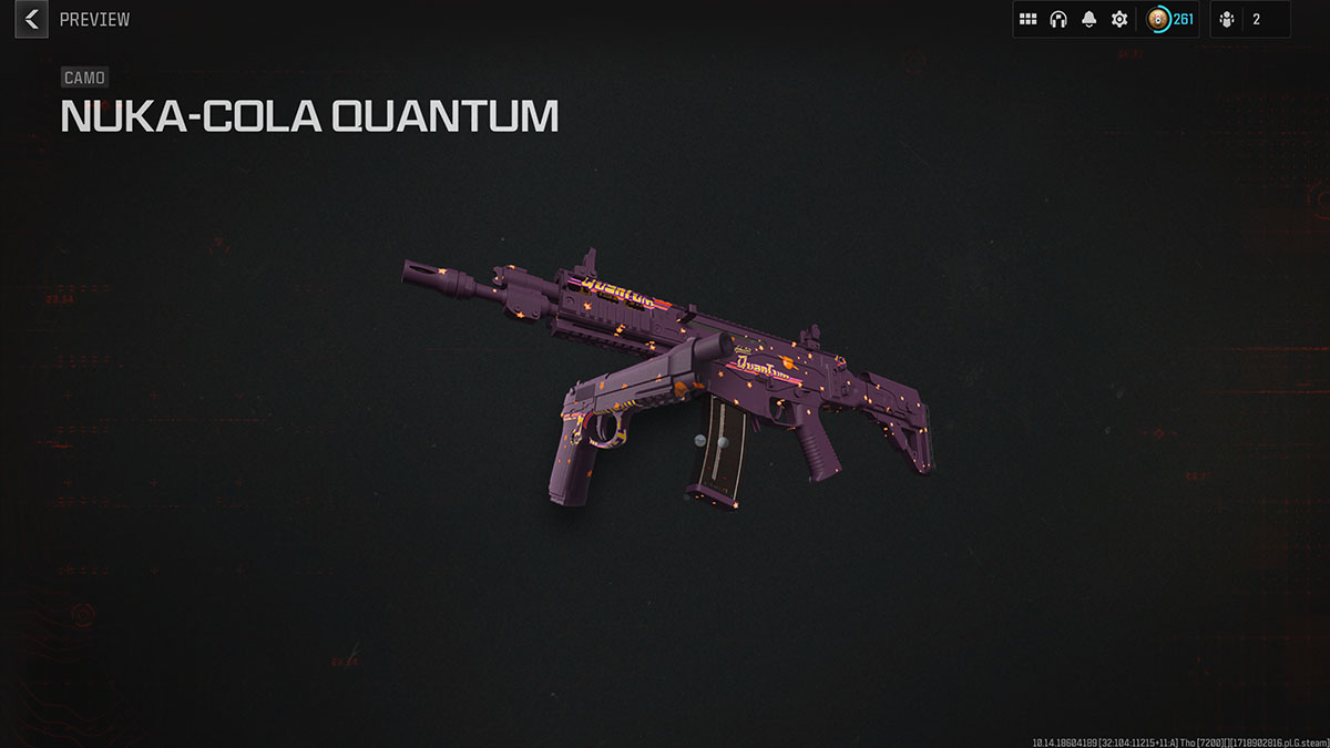 Call of Duty MW3 Nuka Cola Quantum camo