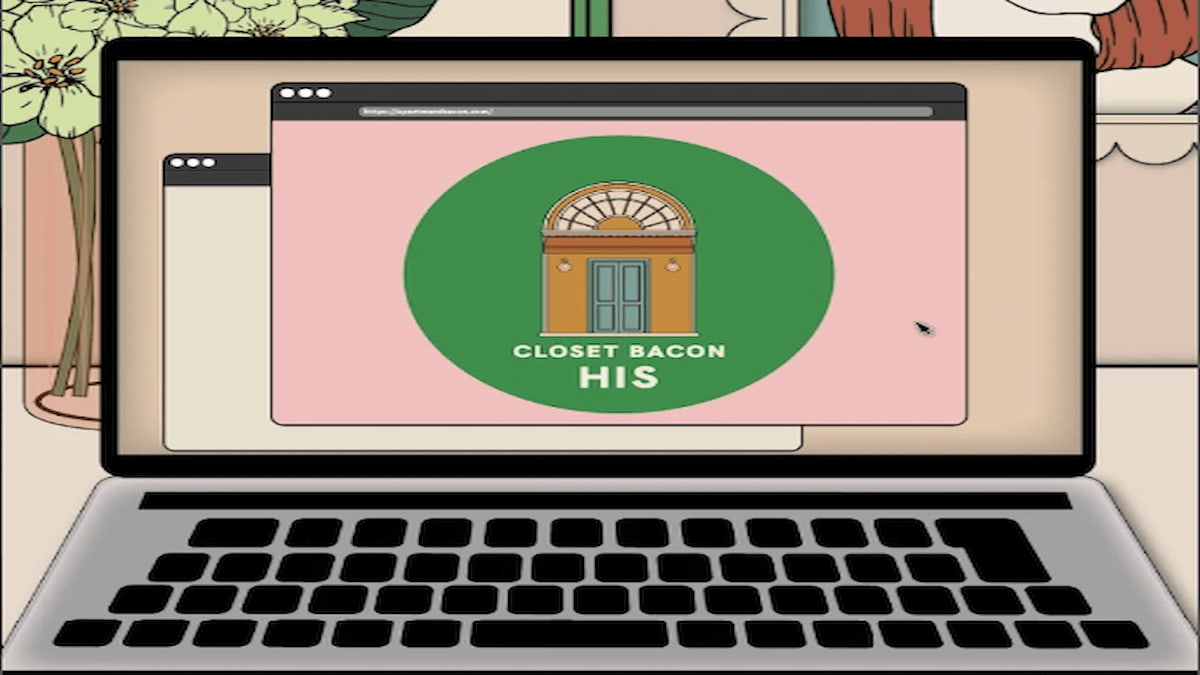 Closet Bacon HIS Escape Room main menu