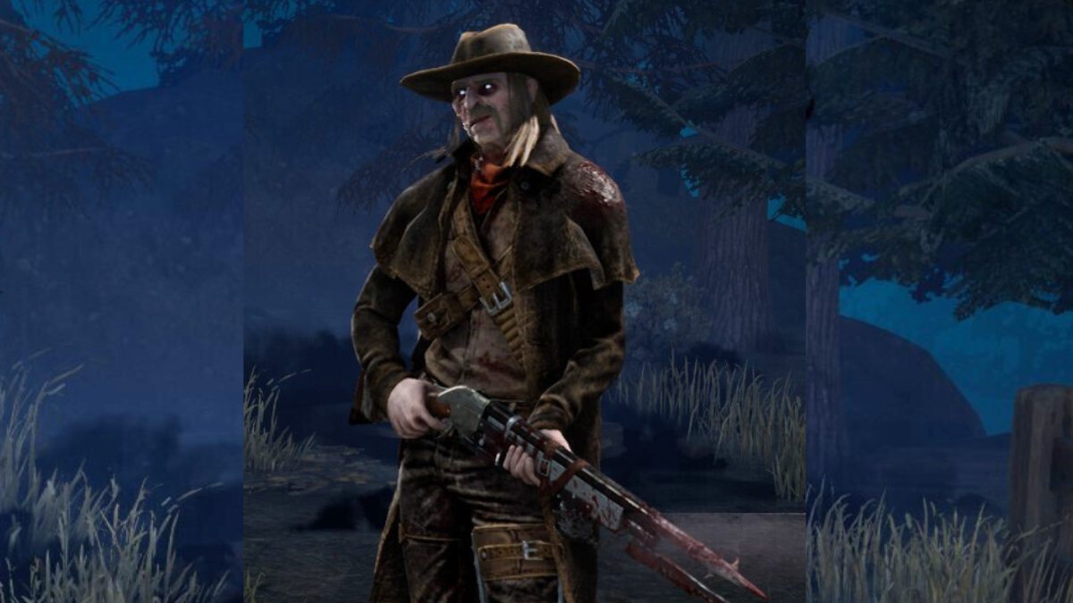 Deathslinger standing in the lobby of Dead by Daylight