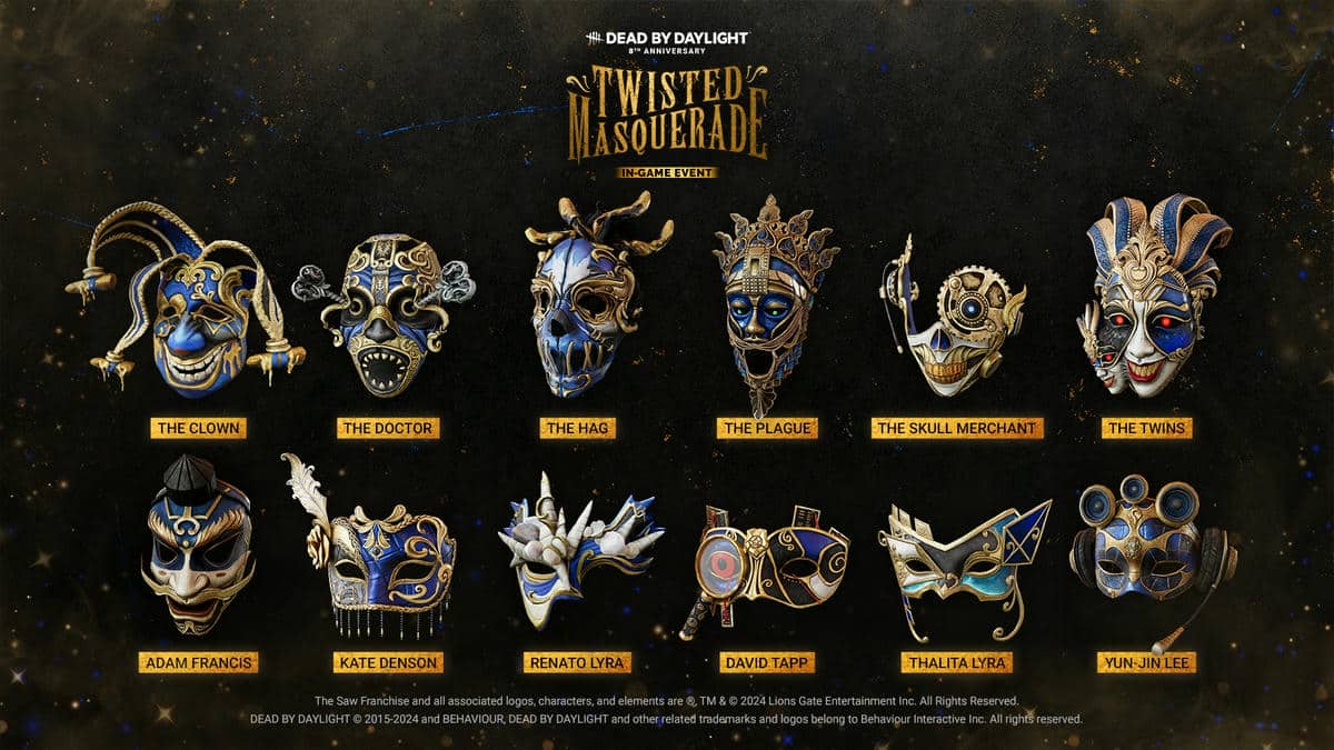 Dead By Daylight event masks
