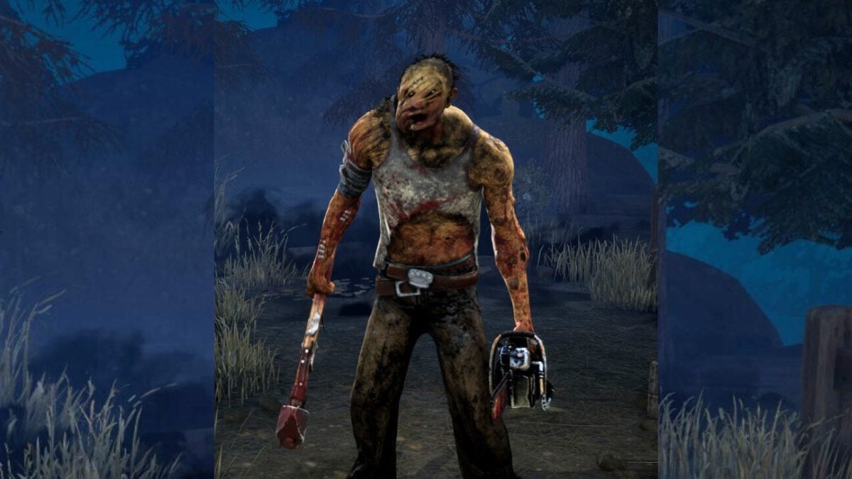 Hillbilly standing in the lobby of Dead by Daylight