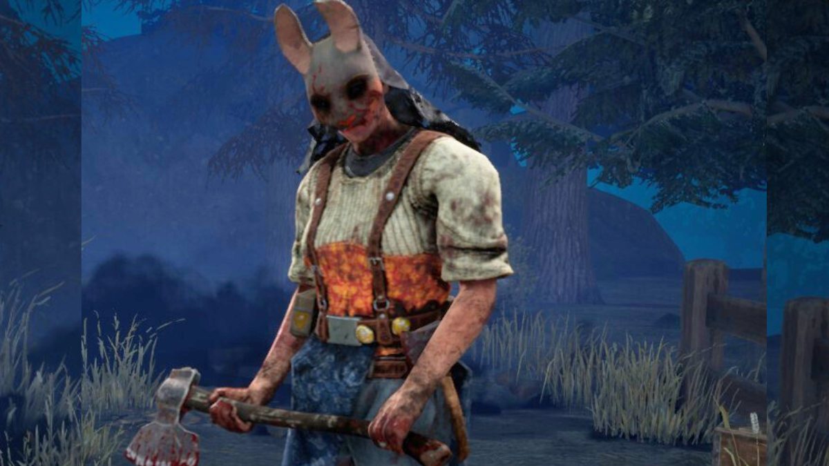 Huntress standing in the lobby of Dead by Daylight