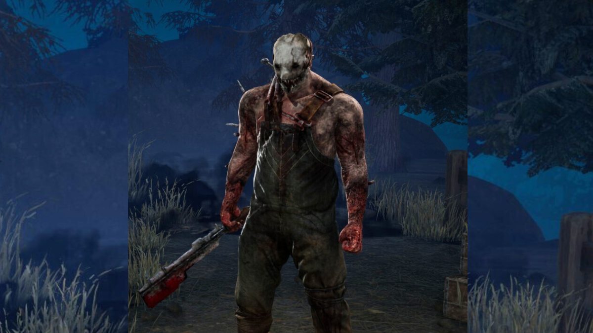Trapper standing in the lobby of Dead by Daylight