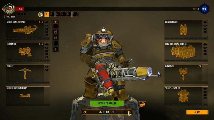 Deep Rock Galactic Driller class