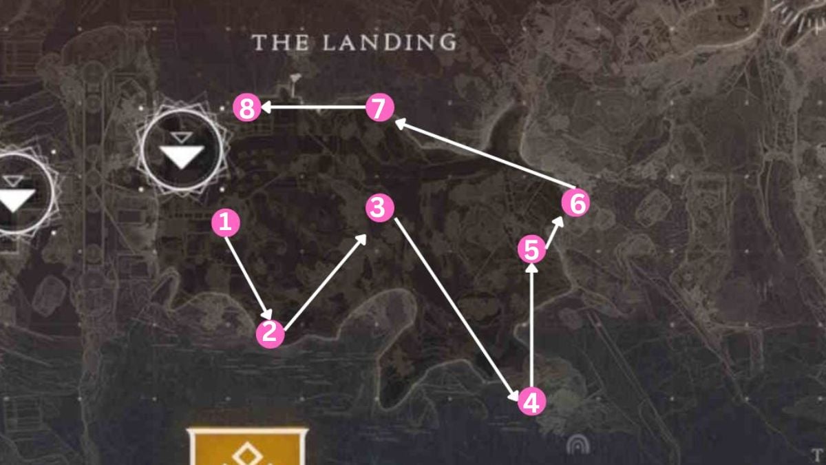 All Feather locations in the Landing in Destiny 2