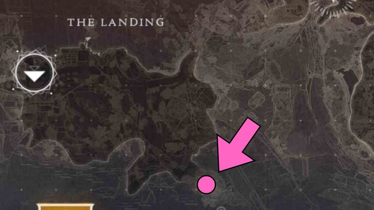 Overthrow location in the Landing in Destiny 2