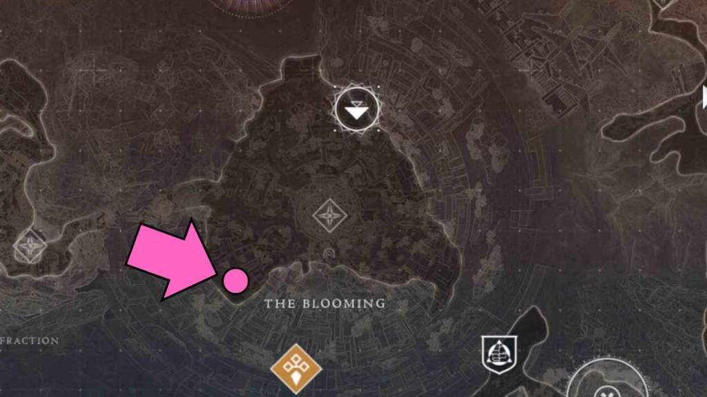 Map location of the Paranormal Activity in Destiny 2 The Final Shape The Blooming