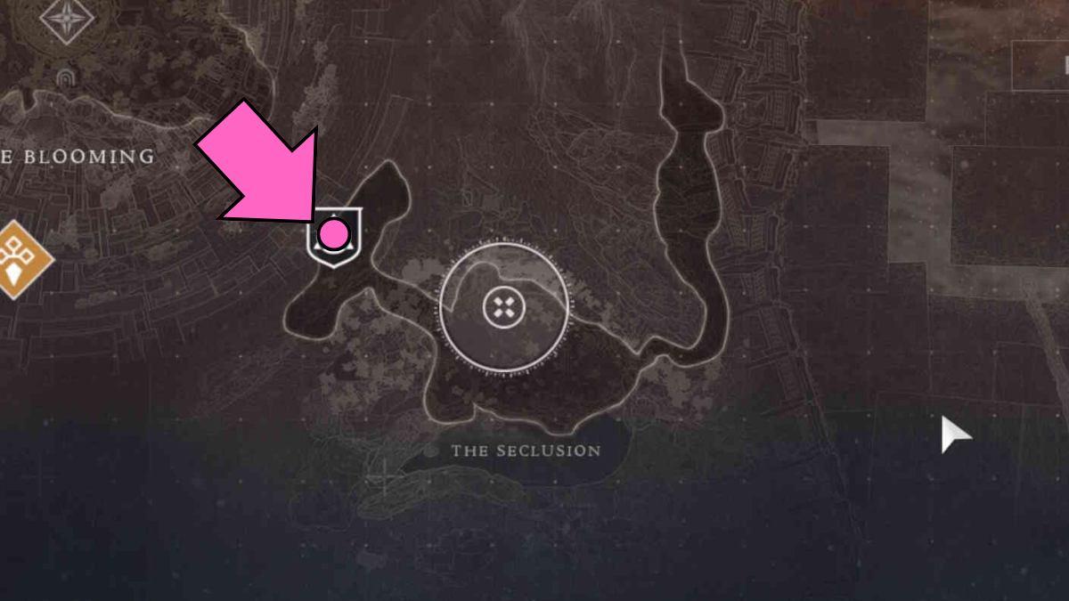 Location of the Searing Light Cyst event in the Seclusion of Destiny 2 The Final Shape
