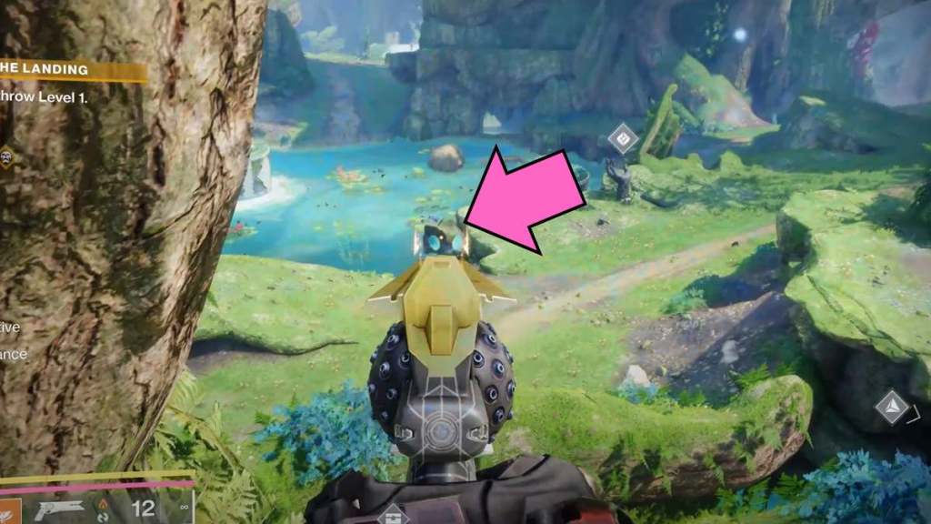 Location of the Light Paracausal Geometry in Destiny 2 The Landing