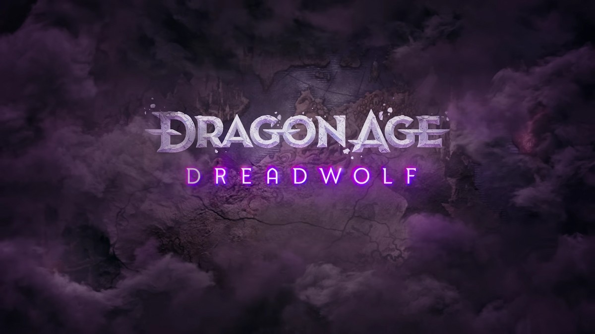 The title for Dragon Age Dreadwolf, shown in the Dragon Age Day 2023 video. 