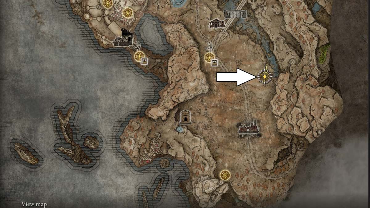 Backhand Blade map location in Elden Ring